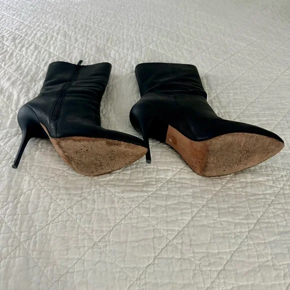 Elie Tahari Black Leather Boots - Picture 4 of 5